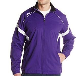 Mens Asics Purple Windbreaker Running Jacket 4XL